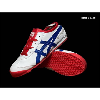 รองเท้าOnitsuka Tiger Mexico66 แบบหนัง รองเท้าผู้ชายโอนิซึกะไทเกอร์ ใส่ได้ทั้งผู้ชาย&amp;หญิง【รูปถ่ายจากสินค้าจริง✔แท้100%】