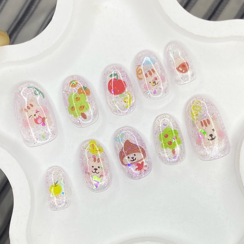 เล็บเจลแท้ราคาถูก100%(ลายเจ้าแอปเปิ้ล)(พร้อมส่ง)