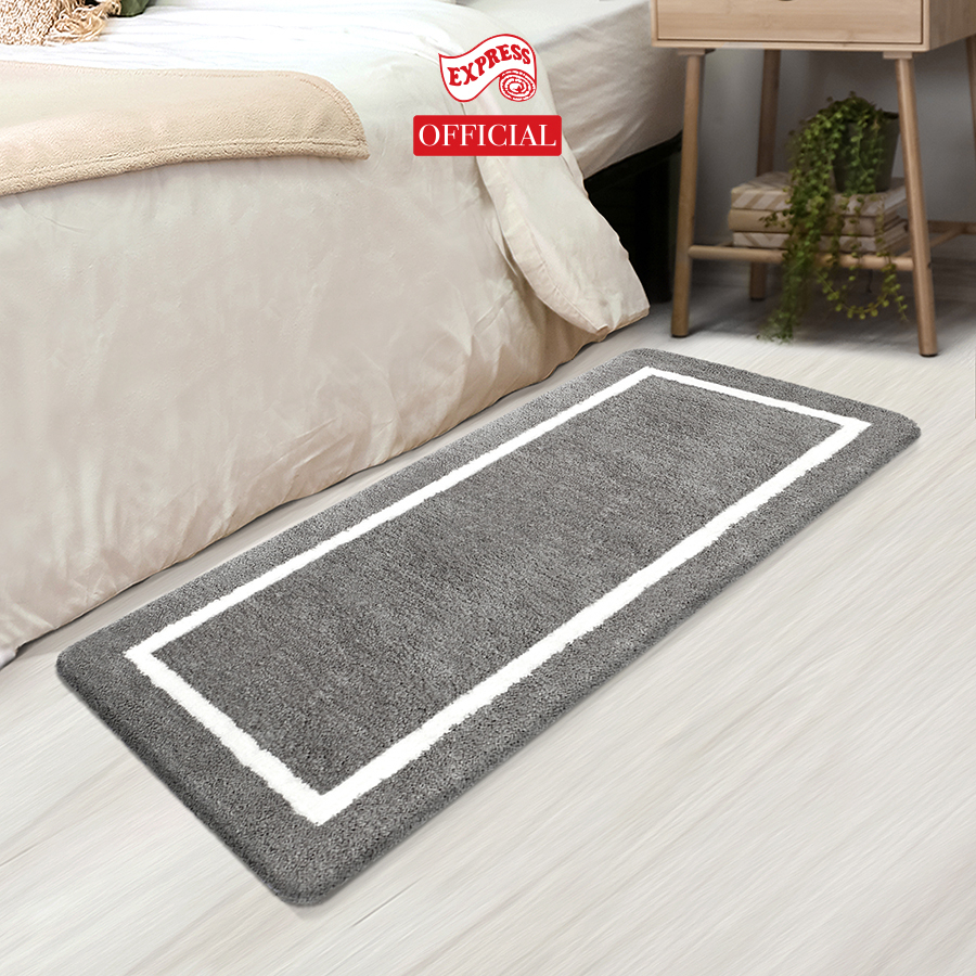 EXPRESS CARPET พรมเช็ดเท้ายาว 50x120cm หนานุ่ม16-30mm พร้อมส่ง พรมยาวมีกันลื่น ซักได้ แห้งไว