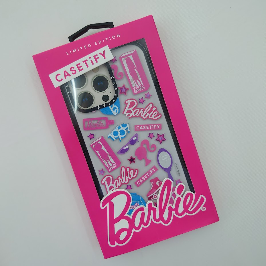 เคส iPhone 14 Promax casetify แท้ มือสอง Barbie Limited Stickermania Case สภาพ 80% ลายลอกเล็กน้อย