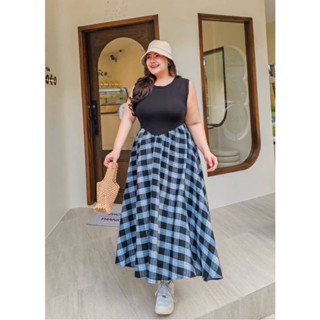 🎈Plussize เดรสคนอ้วน🎈 M 38-50 หน้าผ้า 44 L  50-54 หน้าผ้า 50 XL  54-62 หน้าผ้า 56 ***ผ้ายืดเยอะมาก ***ความยาว 49