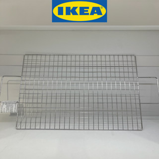 IKEA อิเกีย VÄNDSTEKT แวนด์สเตียคต์ ตะแกรงปิ้งย่างมีมือจับ, สแตนเลส, 57x28 ซม.