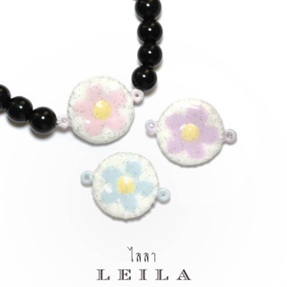 Leila Amulets ดอกสวรรค์ Baby Leila Collection 02 ห่วงข้าง (พร้อมกำไลหินฟรีตามรูป)