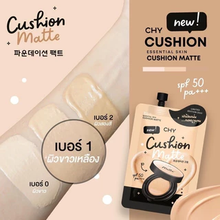 ส่งฟรี/มีไลฟ์ 1 กล่อง 5 ซอง** คุชชั่น CHY - 3 เฉดสี เนื้อแมทแต่มีความฉ่ำโกลว