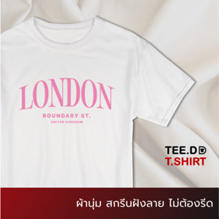 TEE.DD.TSHIRT เสื้อยืด London ผ้านุ่ม สกรีนสวย ไม่ย้วย ไม่ต้องรีด มีให้เลือกหลายสี ใส่ได้ทั้งชาย-หญิง