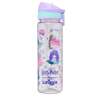 Smiggle Plastic Drink Bottle 650ML ขวดน้ำสมิกเกอร์ ลาย Harryม่วง พร้อมส่งในไทย