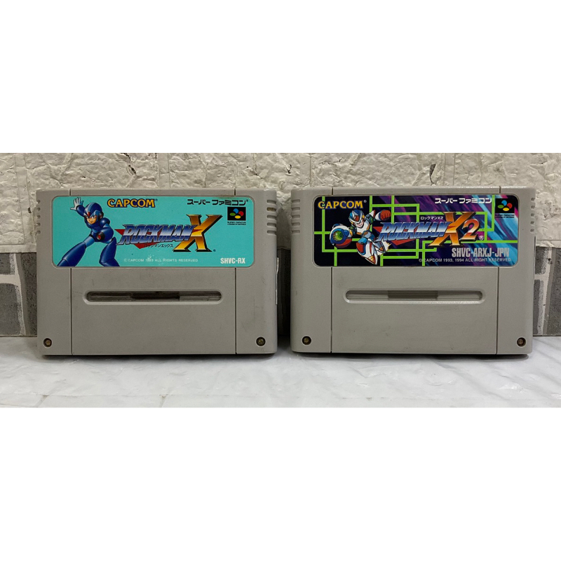 [รวมตลับแท้] เกม Rockman ตลับ SFC (Super Famicom) X 1 2 3 4 5 6 7 Mega Man Megaman Rock 's Soccer