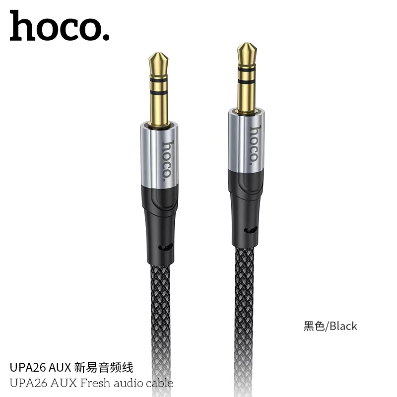 [ส่งไวจากไทย]HOCO UPA26 สาย AUX แจ็ค 3.5 มม. AUX สายสัญญาณเสียง ตัวผู้ 2 หัว สำหรับ ลำโพง รถยนต์ มือ