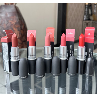 ✨ป้ายไทย✨ลิปสติกMAC  Powderkiss / matte lipstick ป้ายเค้าเตอร์ไทย ขนาด 3g.