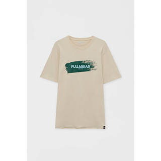 เสื้อแขนสั้น Pull&amp;Bear (PAB-101) ผ้าcotton 100% ผ้านิ่มใส่สบาย ระบายอากาศดี ใส่ได้ทั้งชายและหญิง