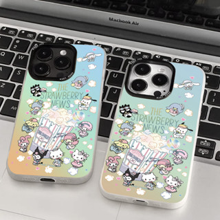 【ส่งจากไทย】ข้าวโพดคั่วการ์ตูนน่ารักเคสไอโฟนเลเซอร์ใช้กับ iPhone 12 13 14 Pro Max 13 12 Pro XR X XS