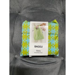 BAGGU รุุ่น BABY BAGGU Mint Pixel Gingham ของแท้ ใหม่ Sale