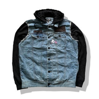 Zoo York Hooded Denim Jacket รอบอก 48”