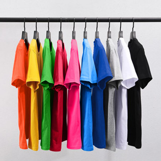 เสื้อยืด เสื้อยืดสีพื้น  เสื้อยืดแขนสั้น เสื้อยืดผู้ชาย เสื้อยืดผู้หญิง ราคาถูก ผ้าเกรดดี ST01