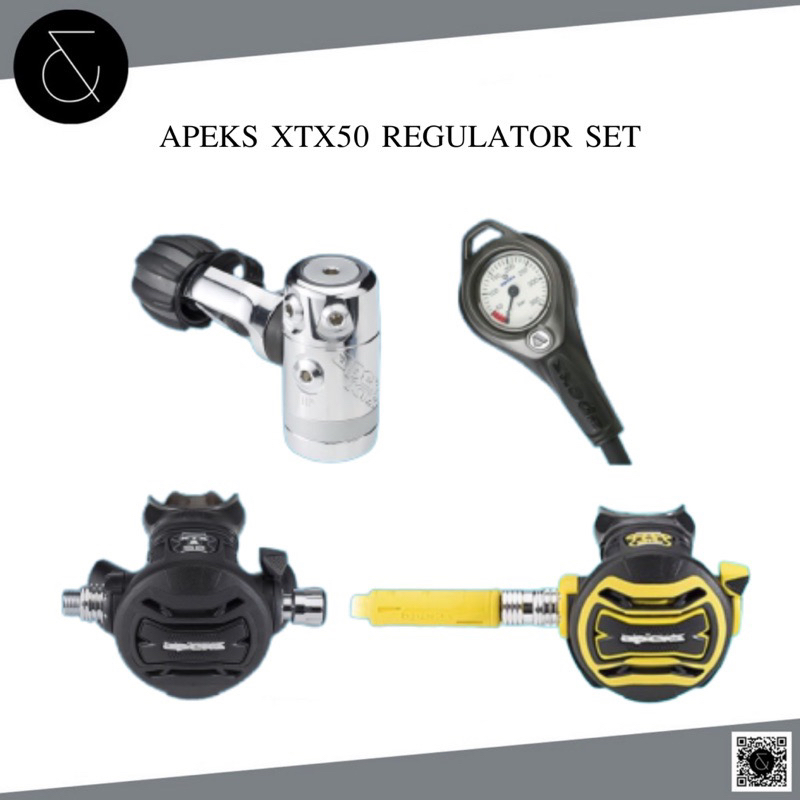APEKS - XTX50 Regulator Set เซ็ท Regulator สำหรับดำน้ำลึก Full Set