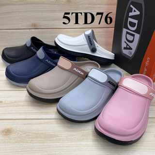 ADDA  5TD76 รองเท้าหัวโต (4-10) สีดำ/ขาว/ชมพู/เทา/กรม/ครีม