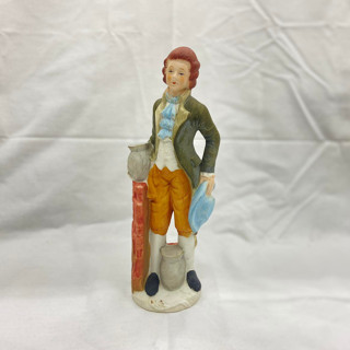 Porcelain Bisque Victorian Figurine Vintage รูปปั้นของสะสม หายาก