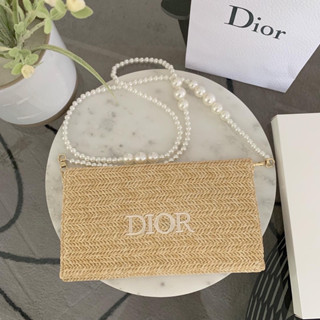 พร้อมส่งPouch Summer Dior 🎉🎉 กระเป๋าเครื่องสำอางค์ Pouch dior 2023