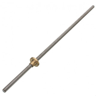 LEAD SCREW 8X400 MM &amp; BRASS NUT