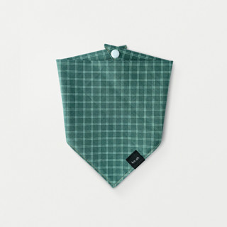 Green plaid - ผ้าลายสก็อต สีเขียวคลาสสิก ผ้าพันคอน้องหมา น้องแมว