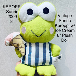 #ตุ๊กตา #กบ #เคโระ #Sanrio #Keroppi with Ice Cream ถือไอศกรีม #ขนาด8” #งานสะสม #สภาพสมบูรณ์ ปี2009 Nanco #ลิขสิทธิ์แท้