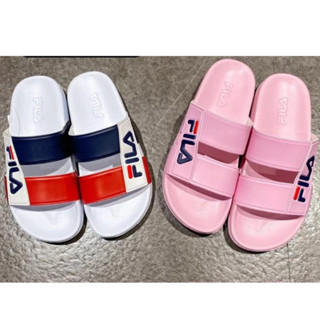 Size.41 สีชมพู♥ รุ่นนี้พื้นนุ่ม กระชับ (ราคาป้าย 690) FILA Walk รองเท้าแตะผู้หญิง