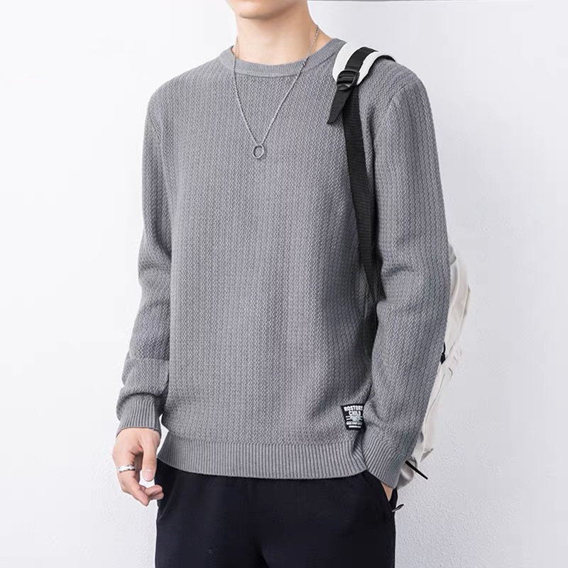 เสื้อกันหนาวผู้ชาย เสื้อไหมพรมชาย มีซิบช่วงคอ มีหลายสี เสื้อกันหนาวชายไหมพรม