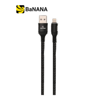 TECHPRO Lightning Cable 3A Super Fast Charge 1M. TP-C04 - Nylon Black by Banana IT