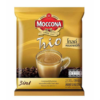 มอคโคน่าทรีโอโกลด์ กาแฟ 3in1 15.8 กรัม (20 ซอง/ถุง)