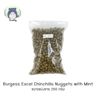 [แบ่งขาย ขนาดทดลอง] Burgess Excel Chinchilla Nuggets with Mint 250 g อาหารเม็ด ชินชิลล่า ชินชิล่า