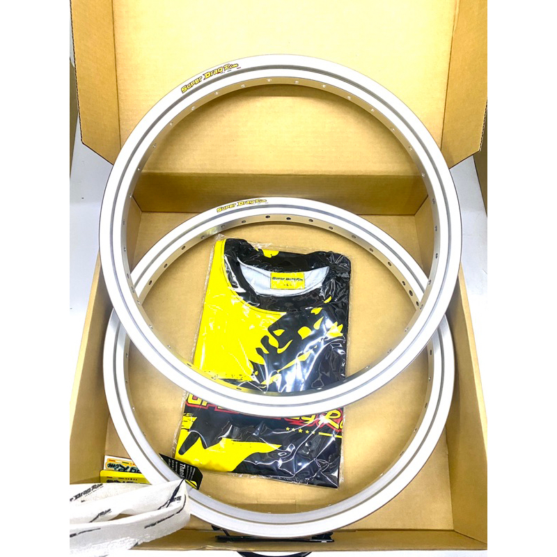 วงล้อ SUPER DRAG RIM รุ่นStreet 1.40-17(2วง) ทรงA สีเงิน(รหัสA-SD1417SI)