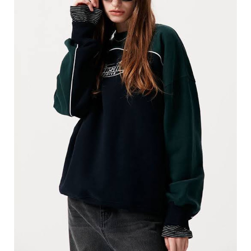 (used) Kirsh Sports Circle Logo Piping Sweatshirt - เสื้อกันหนาว Kirsh