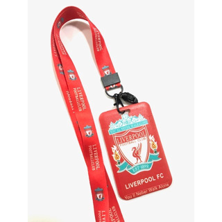 LVP ลิเวอร์พูล RED ที่ใส่บัตร ซองใส่บัตร ที่ใส่บัตร พร้อมสายคล้องคอ(2.5cm) ลายLVP ลิเวอร์พูล RED สำหรับบัตร 5.5x8.5cm MN