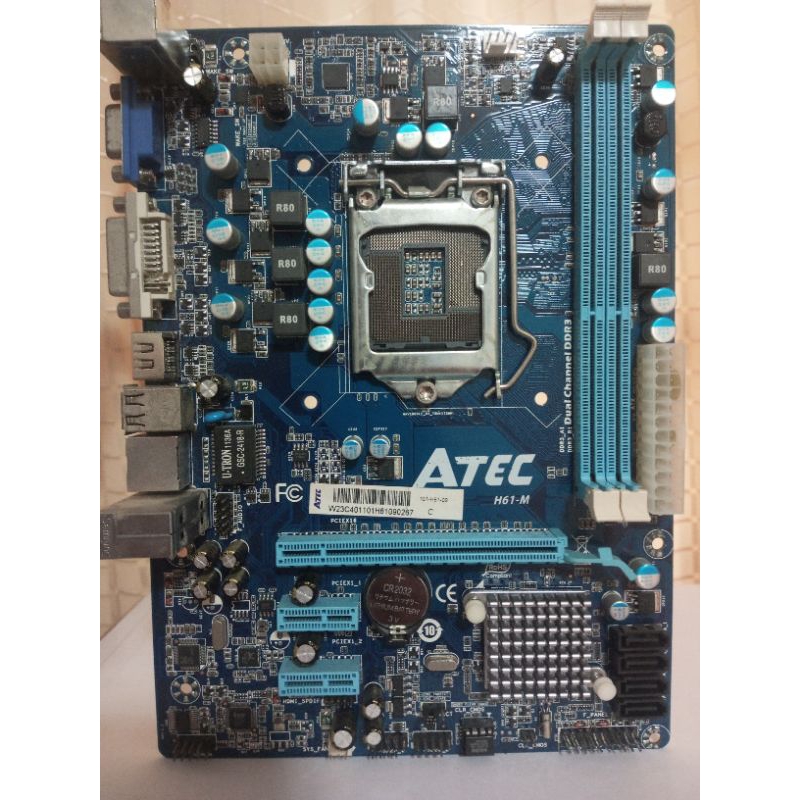 Mainboard 1155 ATEC H61-M Socket 1155 รองรับ Intel Gen2