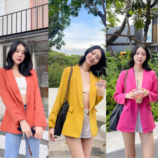 Basic Blazer สไตล์เกาหลี เสื้อสูทสไตล์เกาหลี