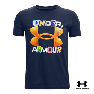 Under Armour UA Boys UA Endorsed Short Sleeve เสื้อออกกำลังกายแขนสั้น เทรนนิ่ง สำหรับเด็กผู้ชาย สำหรับเทรนนิ่ง