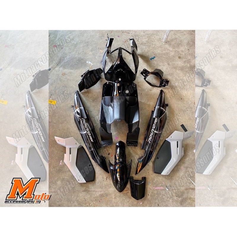 Body & Frame 2780 บาท ชุดสี Nouvo Mx ชุดสีนูโว พร้อมแปะลาย (ชุดใหญ่มาก) ถ่ายจากสินค้าจริง จำนวนชิ้นตามภาพ Motorcycles