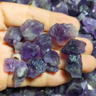 พลอยก้อนดิบ อเมทิสต์ ( Amethyst ) หนัก 1 ขีด