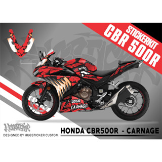 สติ๊กเกอร์ Honda CBR 500R - ลาย Carnage ปี 2016-2023