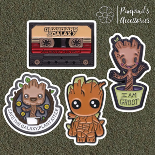 ʕ •ᴥ•ʔ ✿ พร้อมส่ง : เข็มกลัดเซ็ทเบบี้กรูท | Baby Groot - Guardians of the Galaxy Enamel Brooch Pin Set.