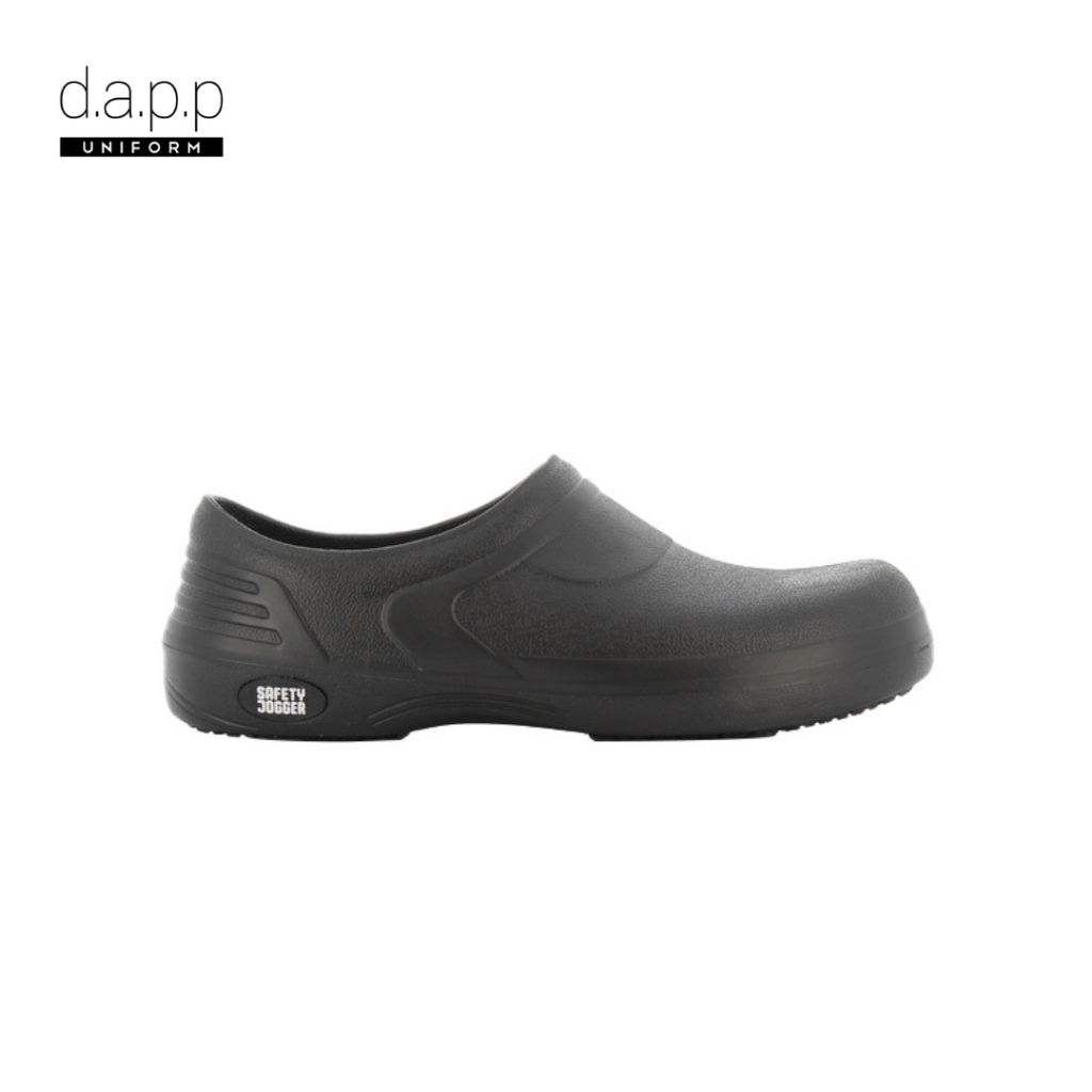 รองเท้า เซฟตี้ ใช้ในครัว กันลื่น ยี่ห้อ SAFETY JOGGER กันลื่น น้ำหนักเบา สีดำ(BESTCLOG)