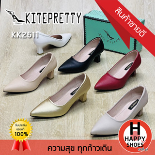 🚚ส่งเร็ว🚛ส่งด่วนจ้า ✨มาใหม่จ้า😆รองเท้าส้นสูงหญิง KITEPRETTY รุ่น KK2611 ส้น 2 นิ้ว The charm is you สวย สวมใส่สบาย ทรง