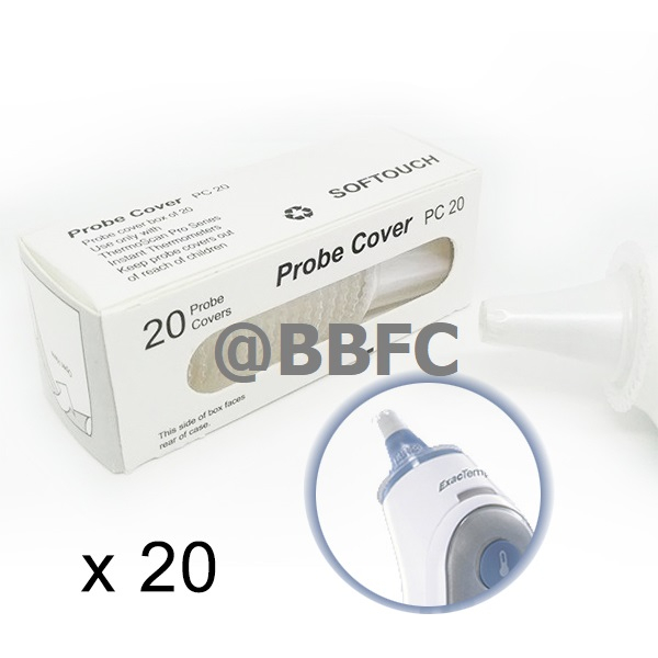 ฝาครอบเลนส์ปรอทวัดไข้ดิจิตอล แพ็ค 20 ชิ้น Lens Filters Probe Cover for Braun Thermoscan #BP024CX20