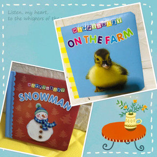 HAPPY BABY SNOWMAN ,On The Farm (board book )-ba2