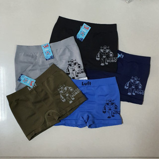 Luft : กางเกงใน ขาสั้น Boxer เด็กชาย 3-10 ปี Size : M L XL ผ้าทอ ทั้งตัว