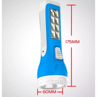 ไฟฉาย KAMISAFE รุ่น KM-8796 แบบชาร์จไฟ LED (มีไฟด้านข้าง) ไฟฉายพกพา ไฟฉายledชาร์จได้ ไฟฉายled ไฟฉายled