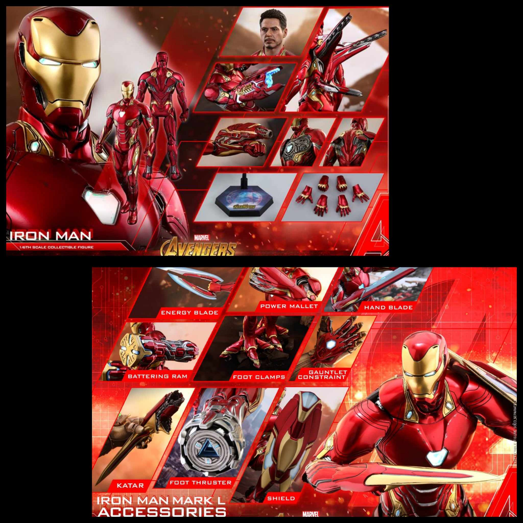 Hot Toys MMS473D23 ACS004 Iron Man Mark L (50) Figure and Accessories Set Avengers Infinity War 1/6 ไอรอนแมน ฟิกเกอร์