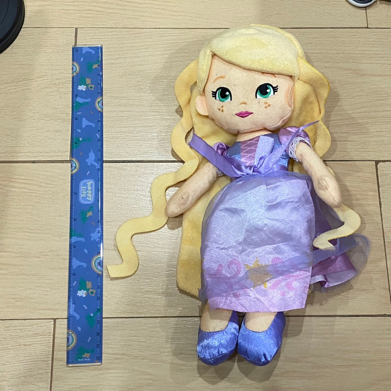 (มือ2/มือสอง) ตุ๊กตาราพันเซล ตัวใหญ่ หน้าปักค่า rapunzel disney princess เจ้าหญิงดิสนีย์