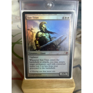 การ์ด MTG Sun Titan Foil White Magic the Gathering EDH รุ่น Duel Deck สภาพ Ex