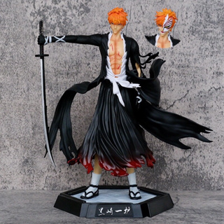 BLEACH Kurosaki Ichigo Mask 2 Heads PVC Figure 30.5cm